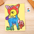 Colorful Kids Sand Painting Card, Sand Painting Art